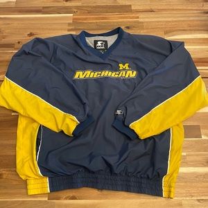 Vintage University of Michigan Starter Pullover Jacket